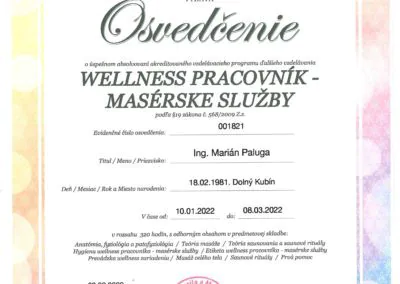 Certifikát ZMK